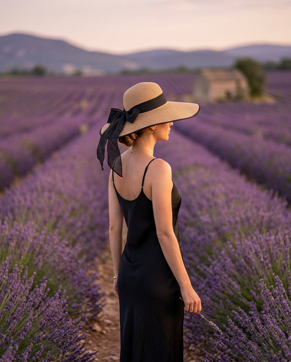 Capeline Noeud Noir porté