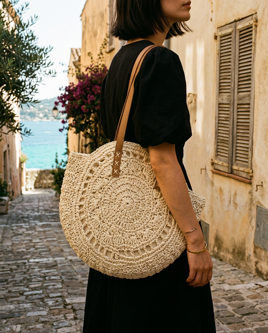 Grand Tote Mandala porté