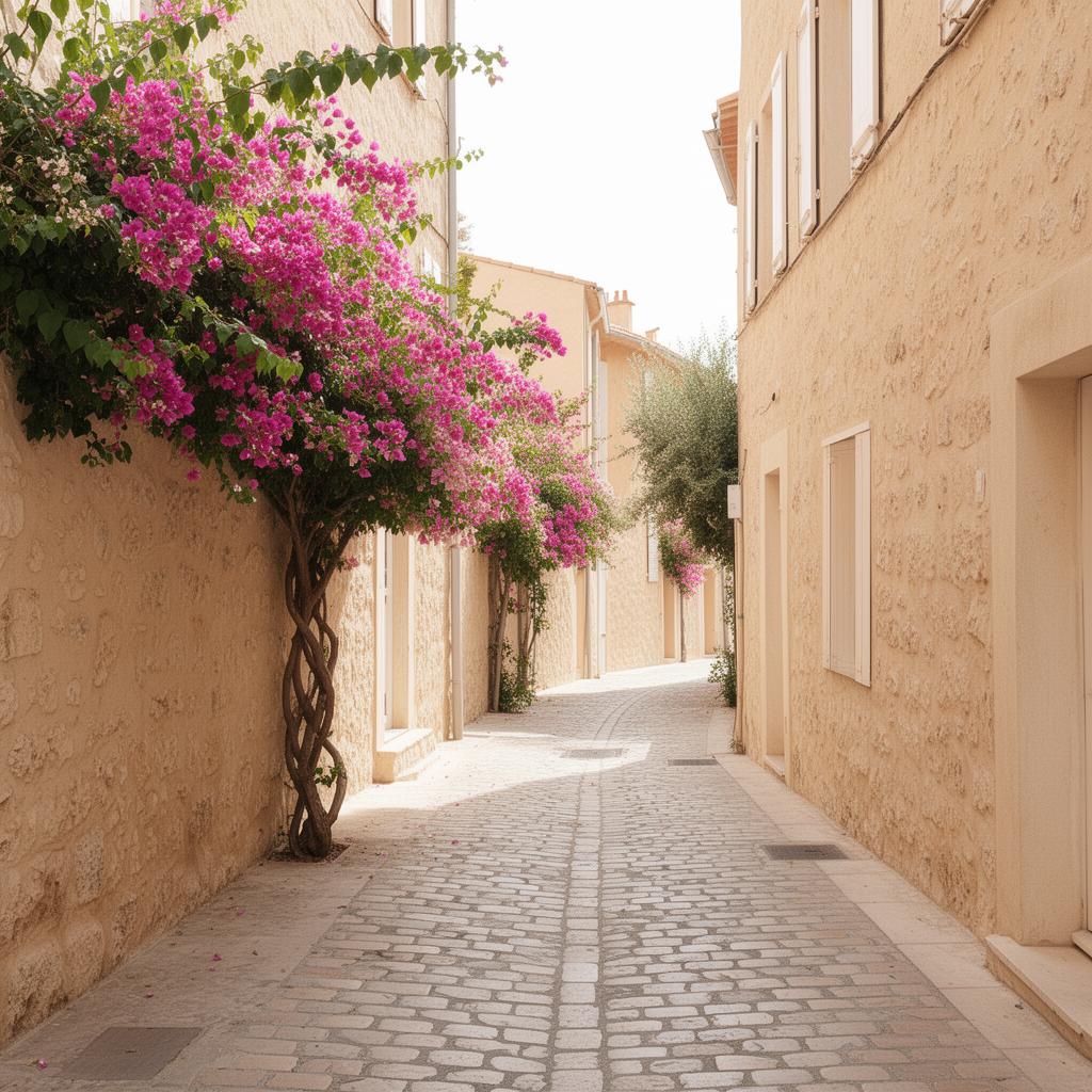 Ruelle pavée de la Côte d'Azur